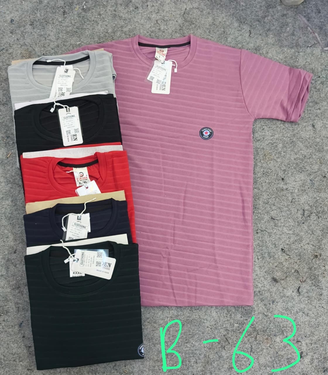 GEN-DEN Men's R/N Plain T-Shirt
