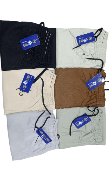 Men's Linen Casual Drawstring Pants – Solid Color